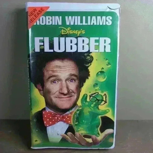 Flubber 1998 Disney VHS Clamshell (Robin  Williams) - With Original Insert! - Picture 1 of 10